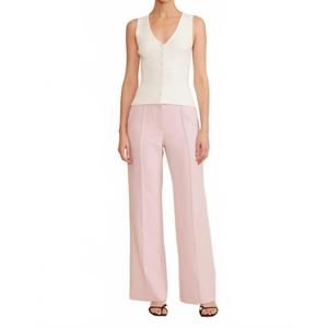 NEW LUCY PARIS eris knit vest in white